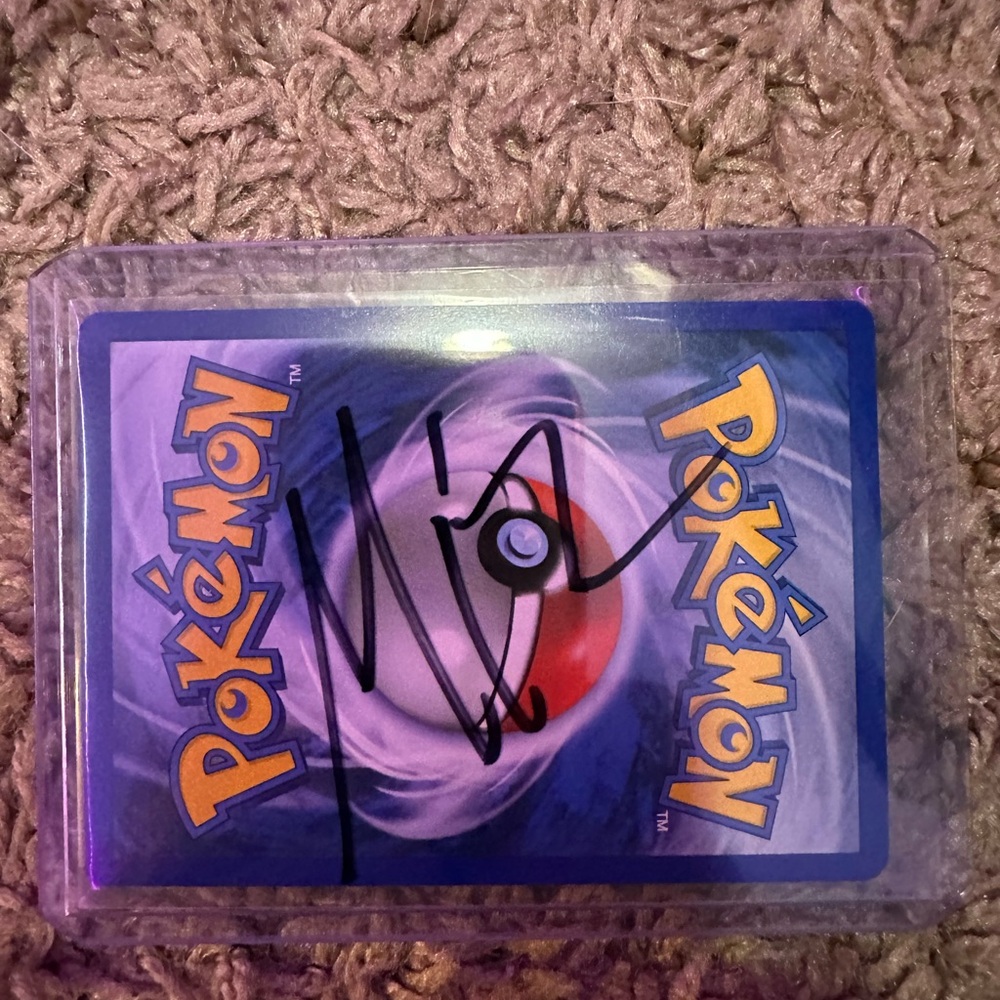 Mizkif Autograph Signed Pokemon Card OTK Esfand, Asmongold, Emiru
